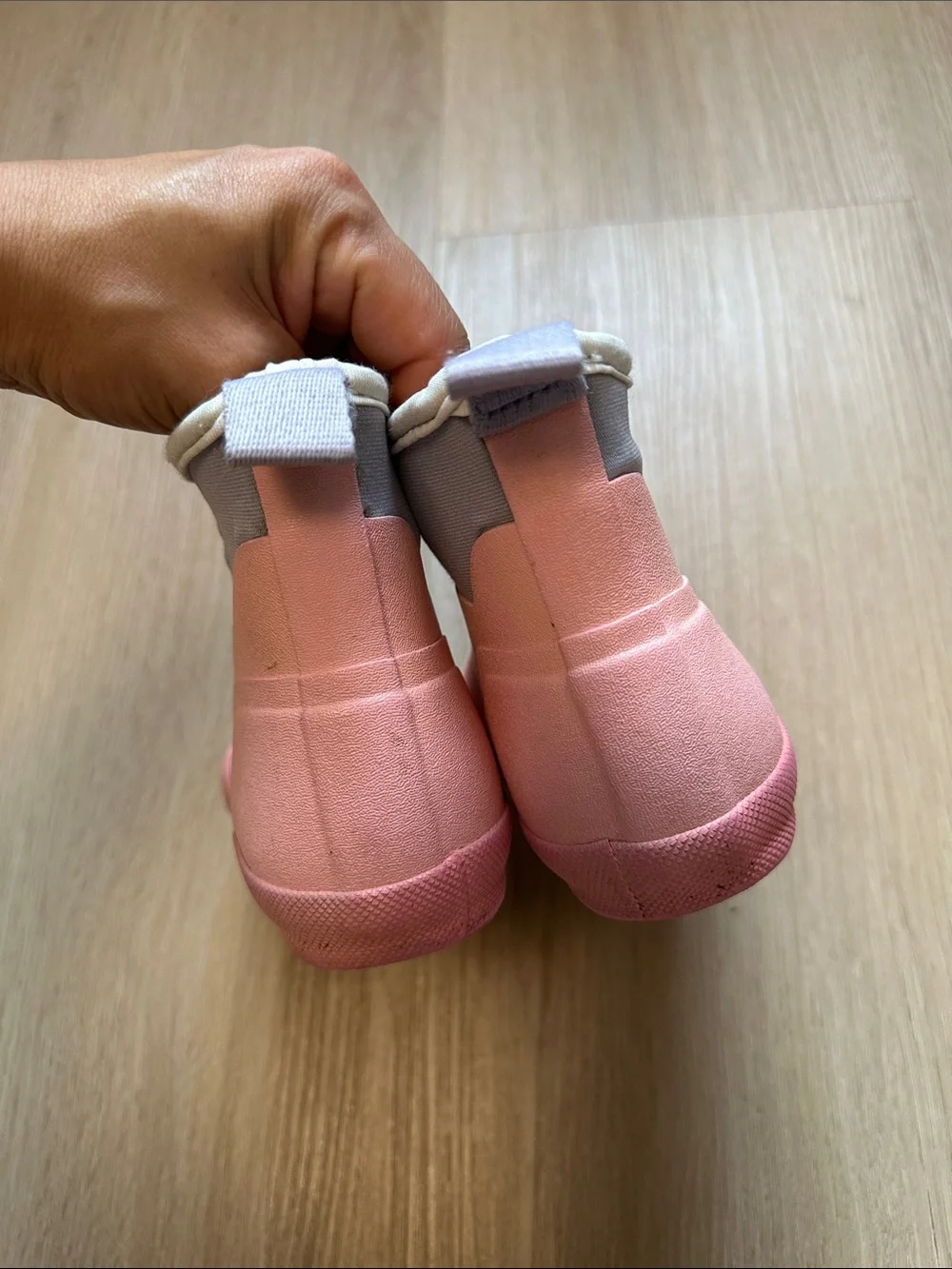 Hunter Pink Kids Waterproof Ankle Rain Boots